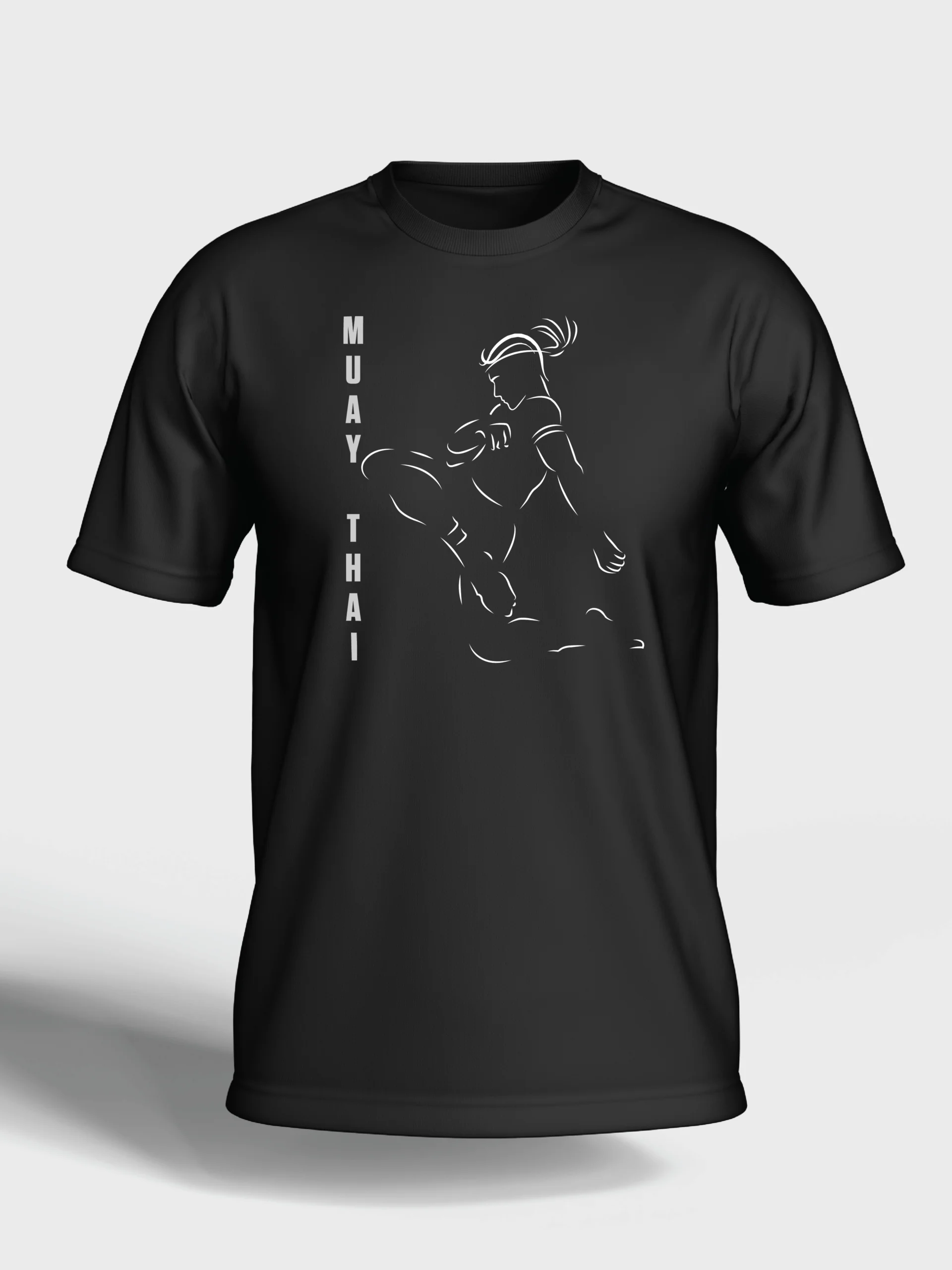 trouble muay thai t shirt black white trouble muay thai t shirt black white